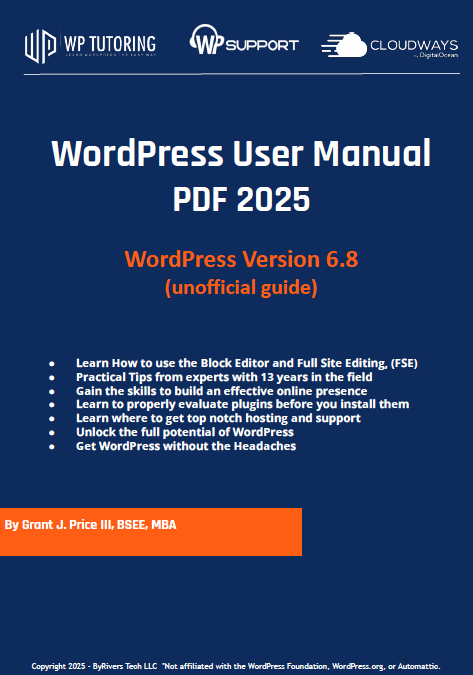 WordPress PDF Manual Now Available